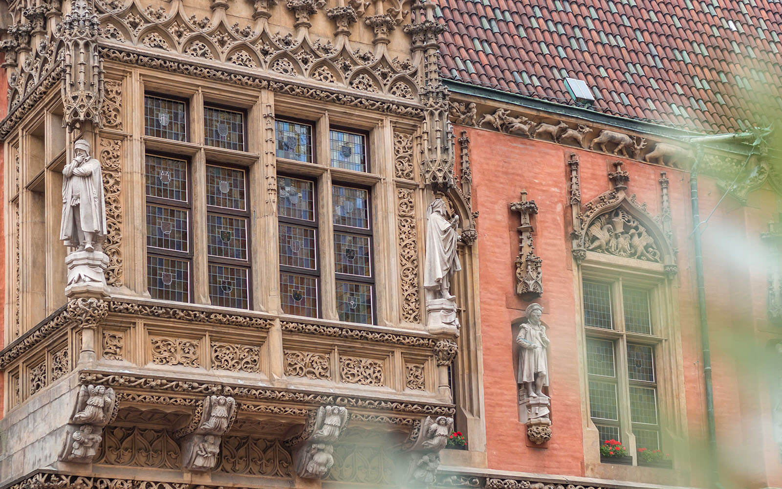 Detale na fasadzie wrocławskiego ratusza